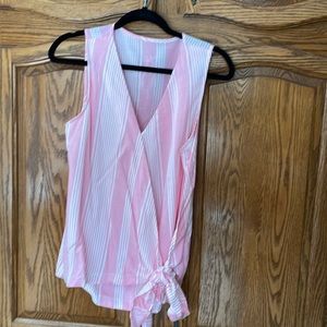 Pink & white Tank top, never worn